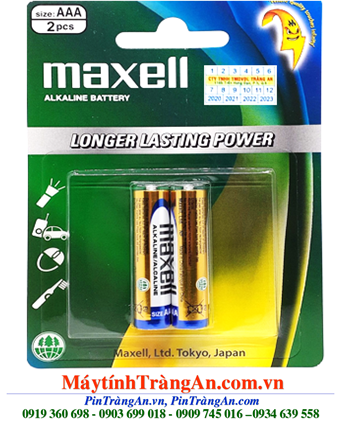 Maxell LR03(GD)2B Pin AAA 1.5v Alkaline Maxell LR03(GD)2B chính hãng (Loại Vỉ 2viên) 